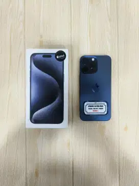 ( Second ) IPhone 15 Pro Max 512GB - Blue | Resmi | Fullset Original