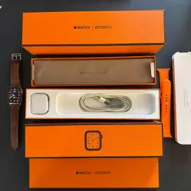 APPLE WATCH HERMES SERIES 6 44MM SILVER STAINLESS STEEL CASE