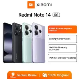 Kredit Xiaomi Redmi Note 14 5G 256Gb/512Gb Free 1x cicilan