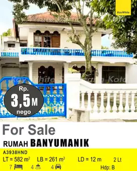 DIJUAL RUMAH DI BANYUMANIK A3938