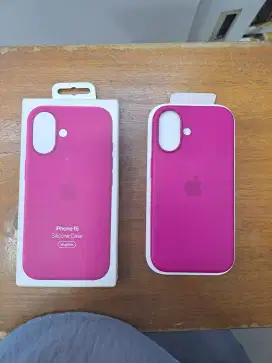 Casing Apple IPhone 16 Pink Original Silicone Case