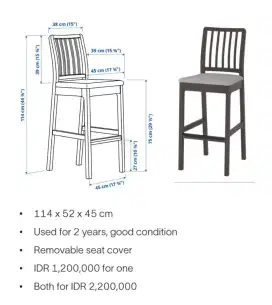 Bar stool/ High Chair