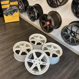 Rays Volk Racing TE37 OG White 18” Original Made in JAPAN