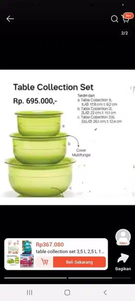 Table collection Set