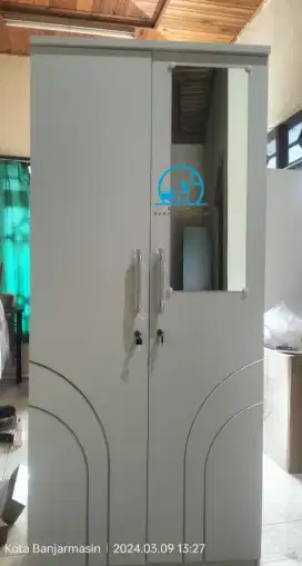 Hot promo! Lemari pakaian 2 pintu ready