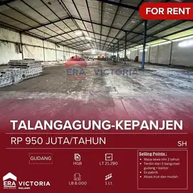 DISEWAKAN Gudang Ex Pabrik Terdiri dari 3 Bangunan + Kantor Akses Truk
