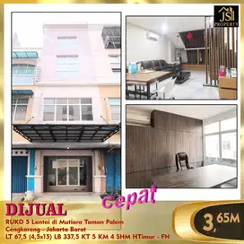 DIJUAL RUKO 5 Lantai di Mutiara Taman Palem Cengkareng JakBar - FN