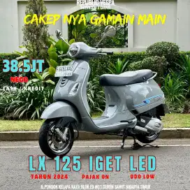 Piaggio Vespa LX 125 IGET LED Tahun 2024 Warna Grey Materia