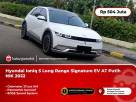[ LOW KM ] Hyundai Ioniq 5 Long Range Signature EV AT Putih 2022/2023