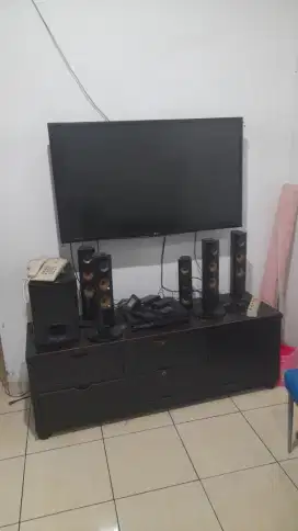 Jual 1 set tv 45 inch dan home theater merek LG