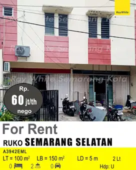 DISEWAKAN RUKO DI SEMARANG SELATAN A3942