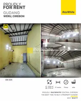 Disewakan Gudang di Weru, Cirebon