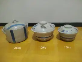 Wadah Keramik Cina utk memasak, pajangan oriental, dlsb