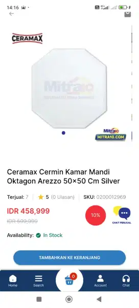 Cermin Kamar Mandi Ceramax