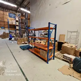 Rak Besi Gudang Light Duty Kapasitas 250kg BEKAS