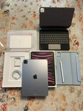 Ipad Pro M2 gen 4 128gb + apple pencil gen 2+ magickeyboard