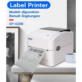 PRINTER BARCODE THERMAL XPRINTER XP-420B 110mm USB cetak label