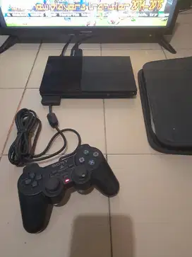 PS 2 Slim Scph 90006 Mulus, Maen game Pake Kaset Kabel Hdmi