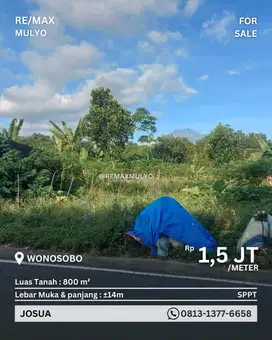 Dijual Tanah Area Wonosobo Lokasi Strategis