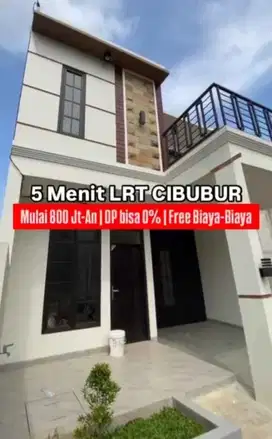 Rumah konsep Bali modern perbatasan Cibubur Jakarta Timur - DP 0