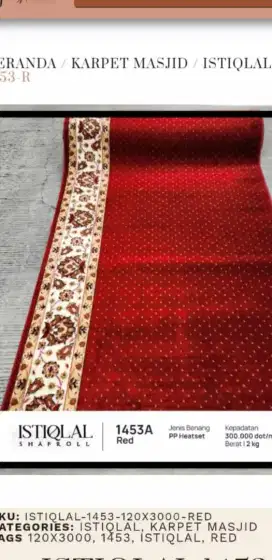 Karpet masjid import