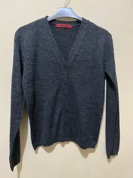 Cardigan rajut darkgrey