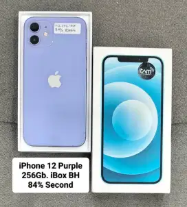 iPhone 12 Purple 256Gb. iBox BH 84% Second