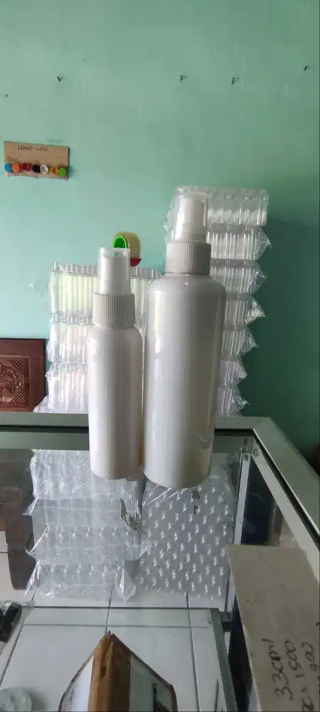 Botol 100 ML Putih Spray Putih Baru