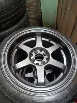 Te37 ring 16x7.5/8.5 pcd 4x100/114.3 ban bonus