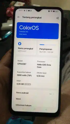 Oppo A57 DIJUAL cepat!