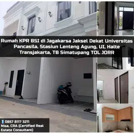 Kredit Rumah Di Jagakarsa Jaksel Dekat TOL JORR Stasiun Lenteng Agung