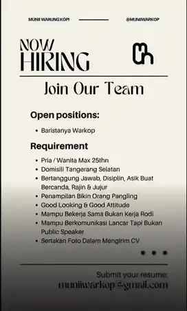 Barista Part Time