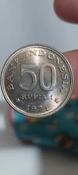 UANG LAMA 50 RUPIAH TAHUN 1971 GAMBAR BURUNG