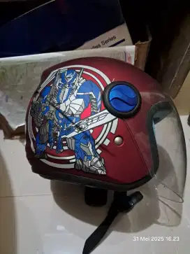 Helm Anak JPN Karakter Robot