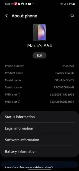 Samsung A54 8/128 Black