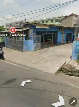Rumah dan tempat usaha pinggir jalan utama tambun