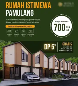 Rumah Cluster 700 jt an DP 0 % Pondok Benda - Pamulang