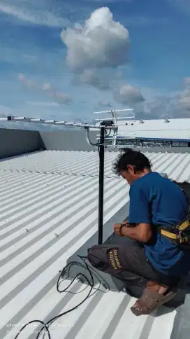 Tempat pemasangan Antenna tv digital, prie kabel 10 meter