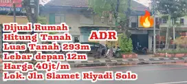 Dijual Rumah Jln Slamet Riyadi Solo
