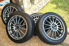 Velg HSR Maudus Ring 18 PCD 5x114 Original + Ban tebal