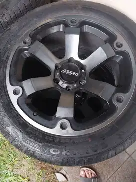 Jual Ban + Velg Kondisi 99% Masih Gress untuk Fortuner dan Pajero