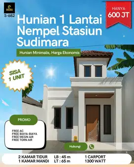 682 Rumah Baru 1 Lantai Minimalis Modern Unit Terakhir di Ciputat