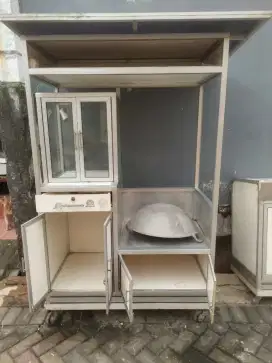 Gerobak alumunium siap pakai