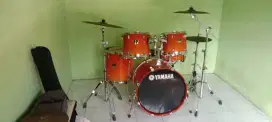 Satu Set Drum Yamaha Stage Custom + Satu Set Simbal Zildjian ZBT !!!