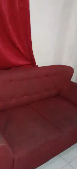 sofa retro 211 warna merah
