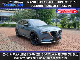 Bunga=4.5% PAJAK=1Tahun Genap Odo=21k Warranty ON Mazda CX9 Kuro 2023