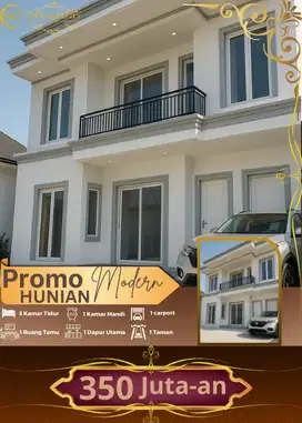 Rumah 2 lantai terlaris di lokasi strategis mulai dari 350 juta-an