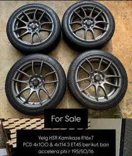 Velg HSR Kamikaze include ban cakep