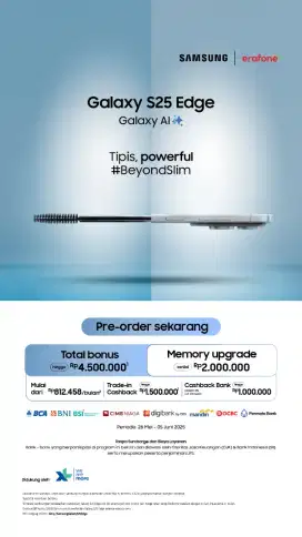 PRE ORDER S25 EDGE FREE UPGRADE MEMORY