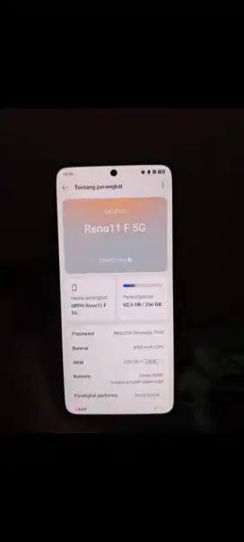 reno 11 F 5G bekas rasa baru